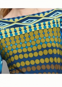 Трапециобразное платье с геометрическими узорами Emilio Pucci