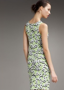 Облегающее платье с узорным орнаментом Emilio Pucci