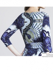 Платье с эффектным асимметричным поясом Emilio Pucci