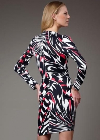 Эффектное платье с динамичным принтом Emilio Pucci