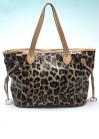Кожаная леопардовая сумка
